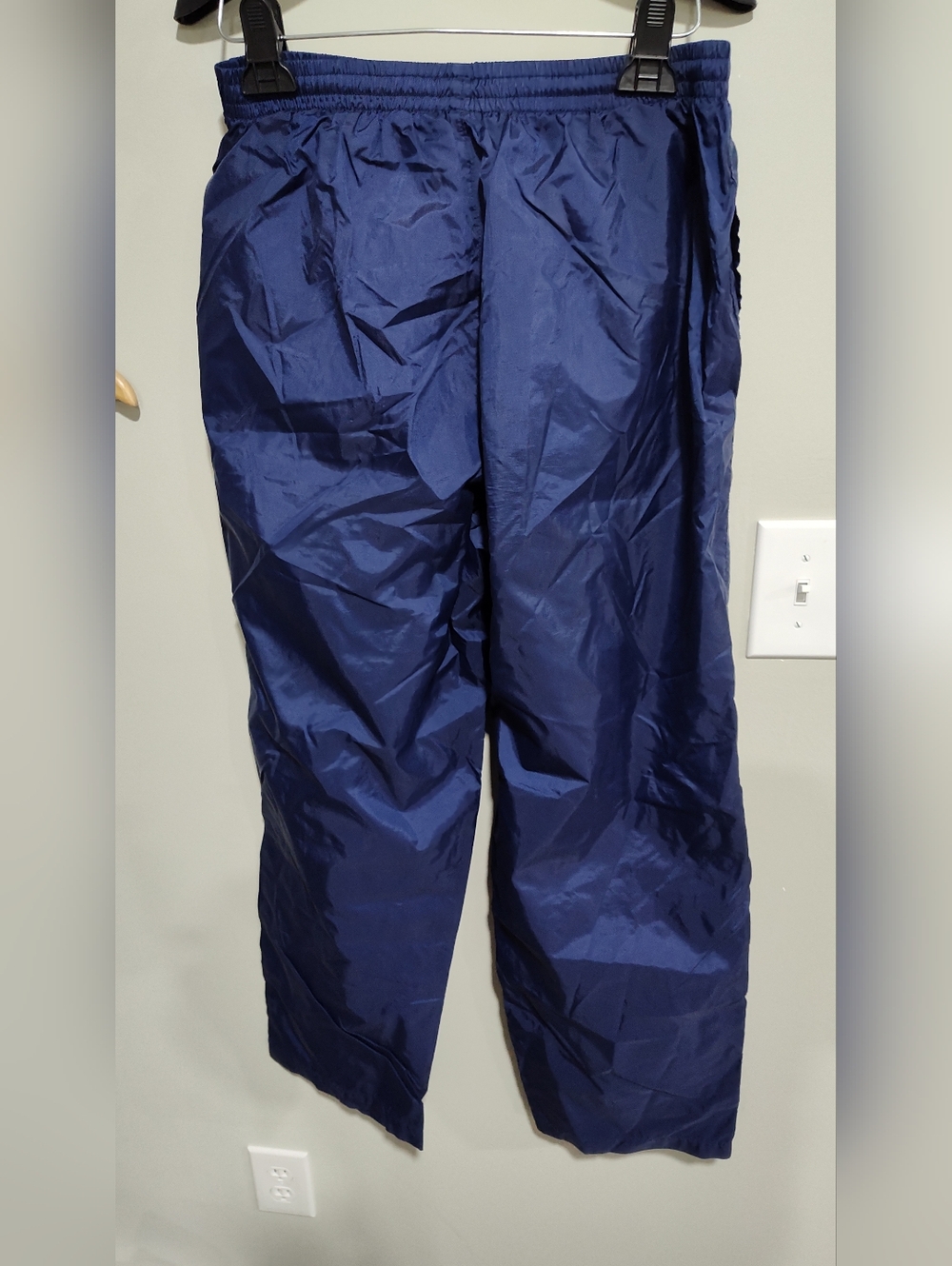 VTG Adidas Windbreaker Track Pants w/Pockets, Mesh-Lined, Men’s M. Blue. 2001 - Picture 4 of 8